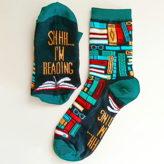 Shh...I'm Reading Socks