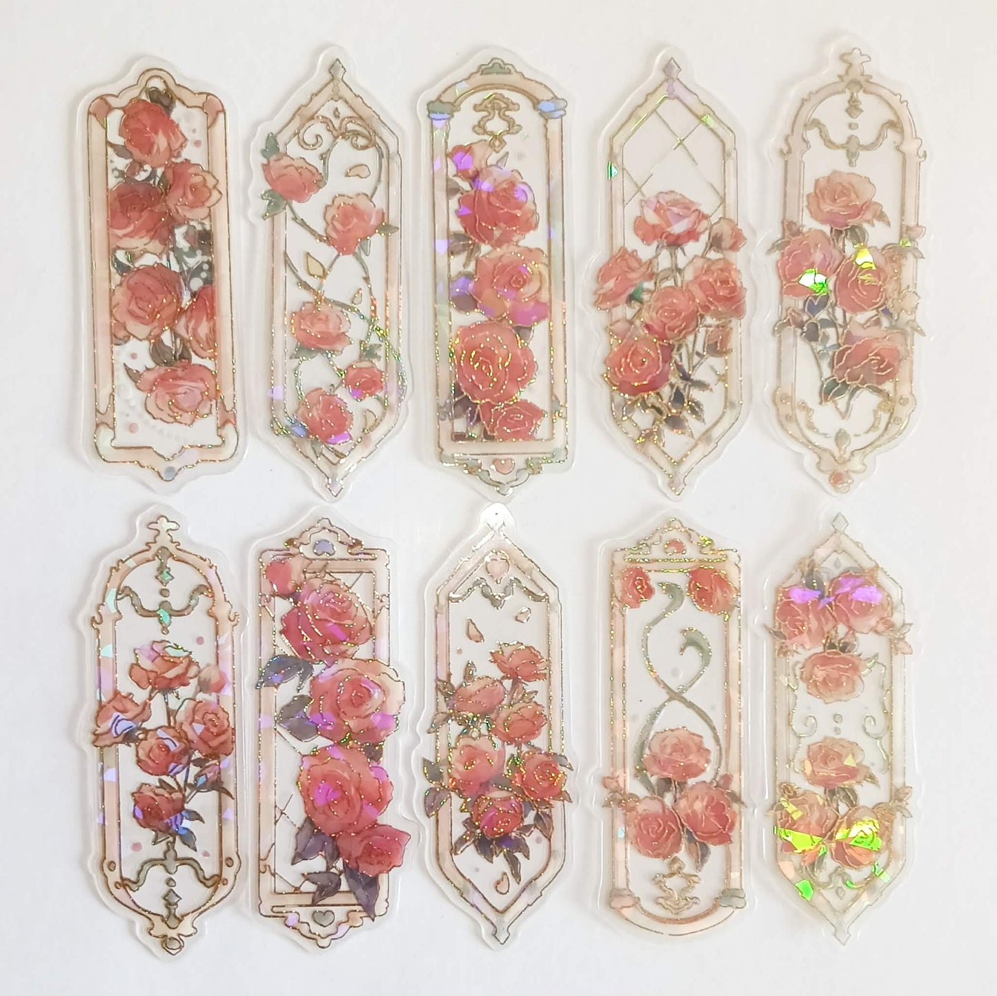 Bookmark - Holographic Rose