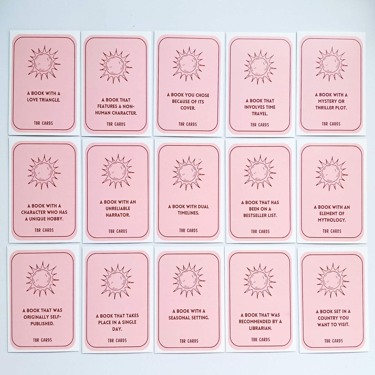 TBR Card Set